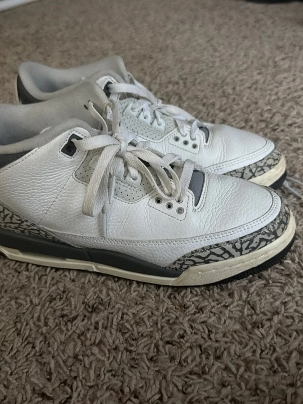 Jordan Women’s White and Gray Sneakers
